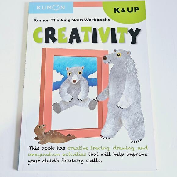 Kumon Thinking Skill Workbook Creativity Grade K Kindergarten & Up Educational - Picture 1 of 4